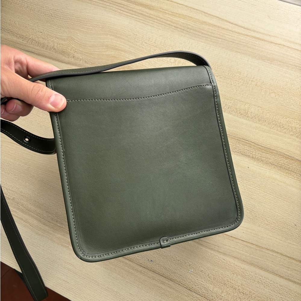 Coach Dark Green Leather Crossbody Bag - Picture 10 of 15